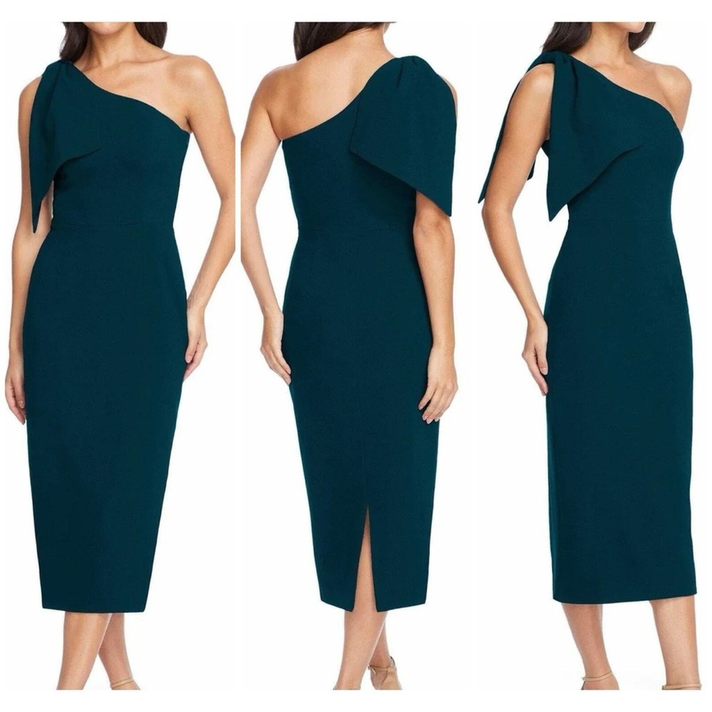 Dress the Population Tiffany One Shoulder Midi Dress Size XXL